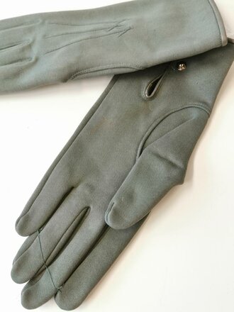 Paar Handschuhe für Offiziere aus Gewebe, neuwertiges Paar
