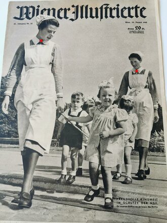 Wiener Illustrierte, 61. Jahrgang Nr. 33, 19. August 1942 "Freudvolle Kindheit im Schutze der NSV"