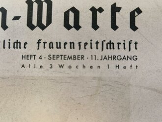 NS Frauenwarte Heft 4, September 11. Jahrgang "Danzig"