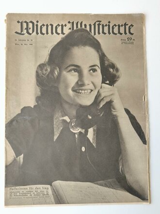 Wiener Illustrierte, 63. Jahrgang Nr. 12, 22. März 1944 "Helferinnen für den Sieg"