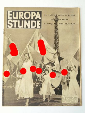 Europa Stunde "Fahnenschwingerinnen", 32. Heft Berlin, 6.8.1939