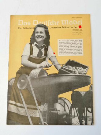 Das Deutsche Mädel - Die Zeitschrift des BDM, Jahrgang 1941 Novemberheft