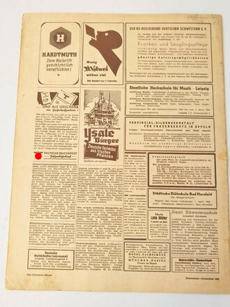 Das Deutsche Mädel - Die Zeitschrift des BDM, Jahrgang 1943 November-Dezemberheft