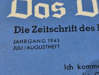 Das Deutsche Mädel - Die Zeitschrift des BDM, Jahrgang 1943 Juli-Augustheft