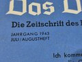 Das Deutsche Mädel - Die Zeitschrift des BDM, Jahrgang 1943 Juli-Augustheft
