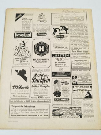 Das Deutsche Mädel - Die Zeitschrift des BDM, Jahrgang 1943 Mai-Juniheft