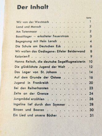 Das Deutsche Mädel - Die Zeitschrift des BDM, Jahrgang 1935 Septemberheft