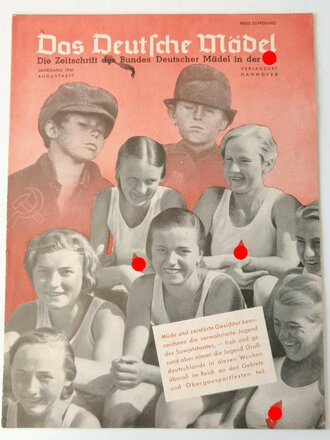 Das Deutsche Mädel - Die Zeitschrift des BDM, Jahrgang 1941 Augustheft