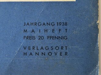 Das Deutsche Mädel - Die Zeitschrift des BDM, Jahrgang 1938 Maiheft, gelocht
