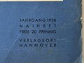 Das Deutsche Mädel - Die Zeitschrift des BDM, Jahrgang 1938 Maiheft, gelocht