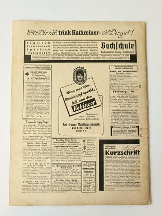 Das Deutsche Mädel - Die Zeitschrift des BDM, Jahrgang 1939 Juniheft, gelocht