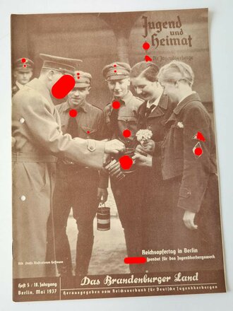 Jugend und Heimat "Das Brandenburger Land", Heft 5 / 18. Jahrgang Mai 1937, gelocht