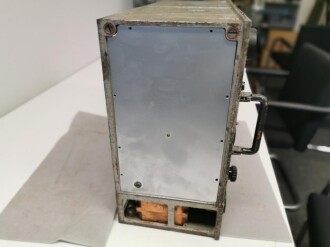 Tornisterfunkgerät Torn.Fu.f. datiert 1942. Originallack, ungereinigtes Stück, Funktion nicht geprüft