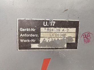 Luftwaffe Umformer U17 Ln26985 für FuG 16. Originallack, Funktion nicht geprüft