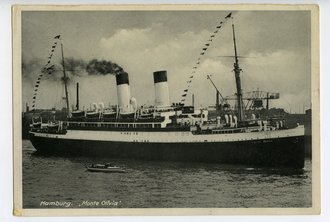 Ansichtskarte Hamburg, KDF Schiff "Monte Olivia", datiert 1935