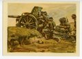 Ansichtskarte "Artillerie in Feuerstellung", datiert 1941/42