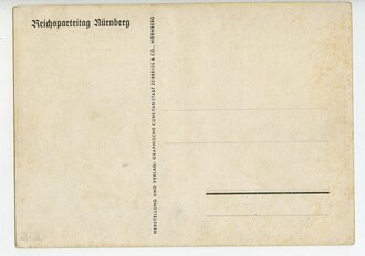 Ansichtskarte "Einholung der Fahnen des alten Heeres durch die Wehrmacht, Reichsparteitag Nürnberg"