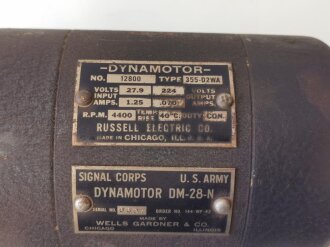U.S. Dynamotot, 2 pieces, function not checked