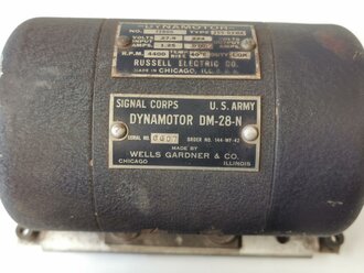 U.S. Dynamotot, 2 pieces, function not checked