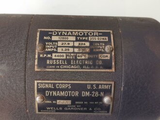 U.S. Dynamotot, 2 pieces, function not checked