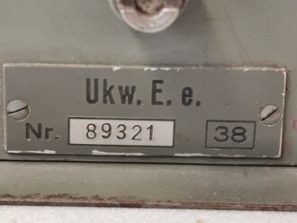 UKW Empfänger Emil ( Ukw.E.e ) Baujahr 1938, Originallack, Funktion nicht geprüft