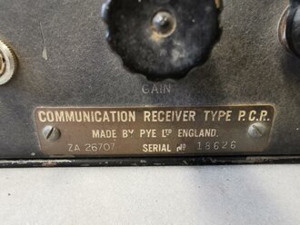 British Communication Receiver Type P.C.P., Made by Pye Ltd. England. Original paint, function not checked