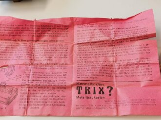 Kinderspielzeug 2.Weltkrieg "Funk Trupp Morse Taster" der Firma Trix, in der originalen Umverpackung