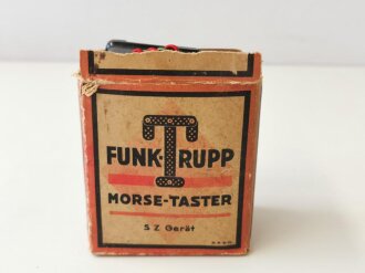 Kinderspielzeug 2.Weltkrieg "Funk Trupp Morse Taster" der Firma Trix, in der originalen Umverpackung