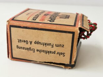 Kinderspielzeug 2.Weltkrieg "Funk Trupp Morse Taster" der Firma Trix, in der originalen Umverpackung