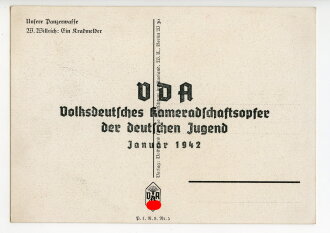 Ansichtskarte VDA Willrichkarte "Unsere Panzerwaffe...