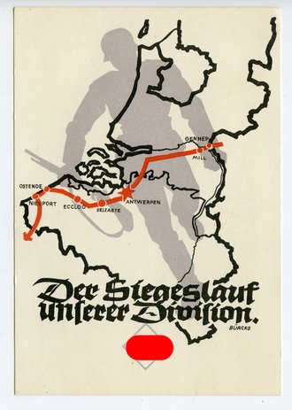 Ansichtskarte Der Siegeslauf unserer Division