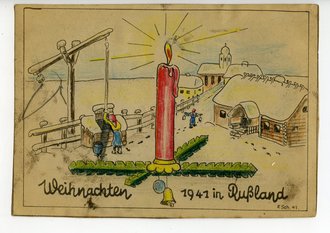 Ansichtskarte "Weihnachten 1941 in Russland"