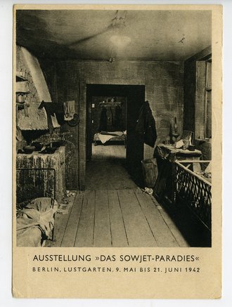 Ansichtskarte Ausstellung "Das Sowjet Paradies" Berlin Lustgarten 9. Mai bis 21. Juni 1942