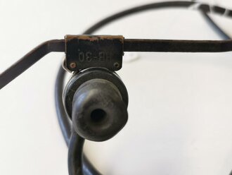 U.S.WWII, HS-30-U radio headset. Used, function not checked