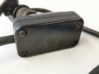 U.S.WWII, HS-30-U radio headset. Used, function not checked