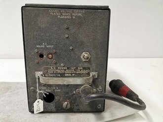 British WWII AC Power Unit for Communication Reveiver...