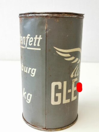 Luftwaffe, Dose für Instrumentenfett mit dem originalen Inhalt. Höhe 18,5cm