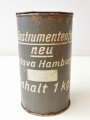 Luftwaffe, Dose für Instrumentenfett mit dem originalen Inhalt. Höhe 18,5cm