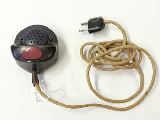 Handmikrofon Wehrmacht mit wohl zivilem Stecker