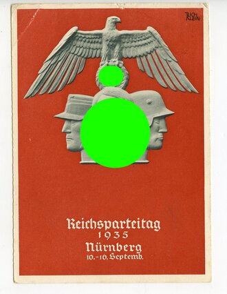 III. Reich - farbige Propaganda-Postkarte - "...