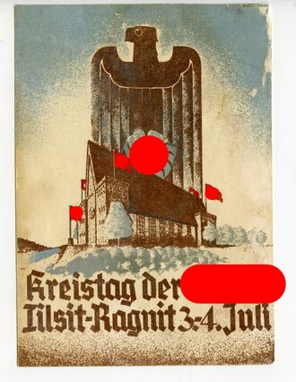 Ansichtskarte " Kreistag der NSDAP Tilsit-Ragnit "
