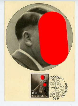 Propagandakarte " Adolf Hitler " Männer der Zeit Nr. 91 - Graph. Kunst- und Verlangsanstalt Jos. G. Huber