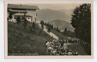 Ansichtskarte "Der tägliche Besuch auf Obersalzberg"