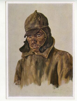 Ansichtskarte "Das Gesicht des Gegners - Sowjetrusse...