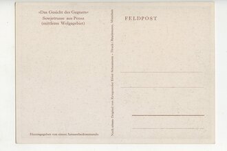 Ansichtskarte "Das Gesicht des Gegners - Sowjetrusse aus Pensa (mittleres Wolgagebiet)"