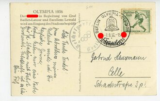 Ansichtskarte "Olympia 1936, Der Führer in...