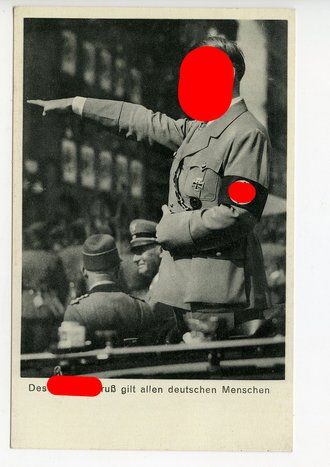 Ansichtskarte " Des Führers Gruß gilt allen deutschen Menschen "Verlag Photo Harren