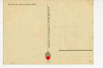 Willrichkarte "Ritterkreuzträger Generaloberst Dietl"