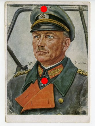 Willrichkarte "Unsere Panzerwaffe - Generaloberst Guderian" datiert 1943