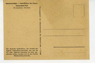 Ansichtakarte Ritterkreuzträger "Feldwebel Port"